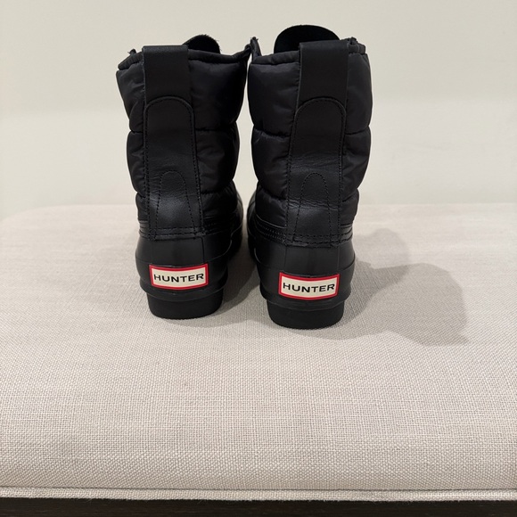 Hunter Original Insulated Lace-Up Snow Boots – Black – Never Worn Size 7 - Picture 3 of 9